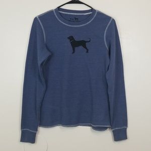 The Black Dog Blue/Black Long Sleeve T-Shirt
